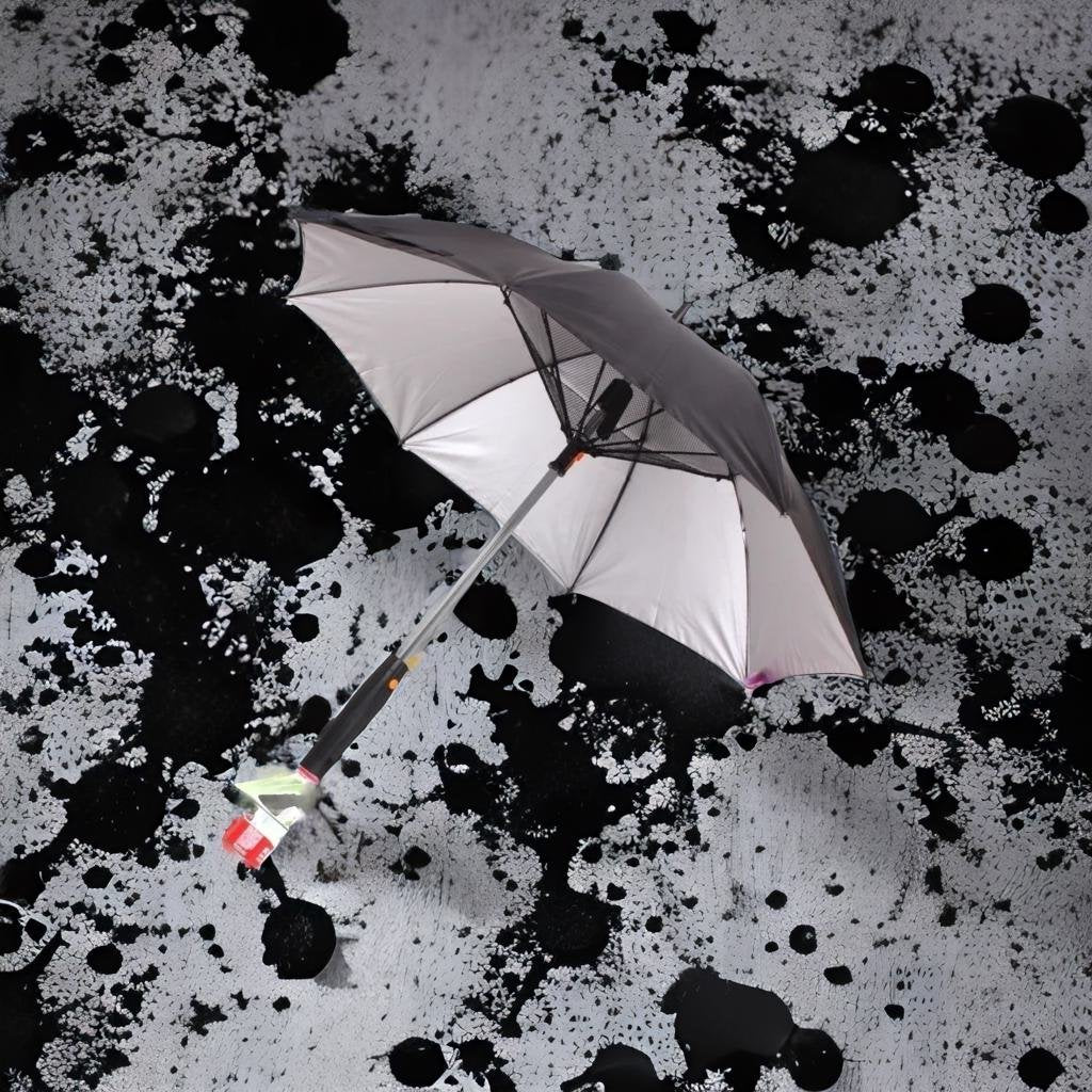 black and white umbrella photography